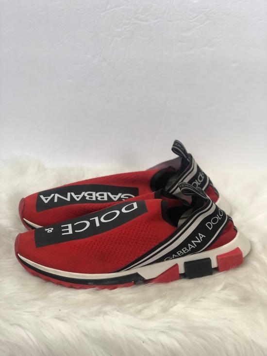 Dolce & Gabbana Men\'s Sorrento Melt \'Red Black\' Sneakers Size 46/US 13 w/ COA main image 8